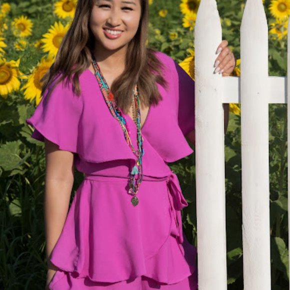 DO+BE Size S Purple Romper - Picture 4 of 4